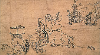 Segment of Frolicking Animals and Figures