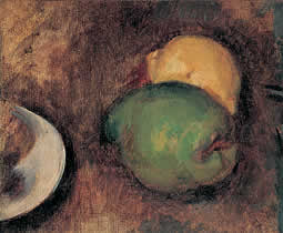 Two Fruits by Paul Cézanne