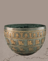 Bowl with Gold Appliques