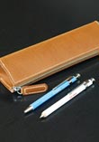 Italian leather pencil case from Waki Stationery
Ballpoint pen and mechanical pencil from Sierra