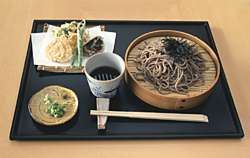 Soba noodles with fried vegetables