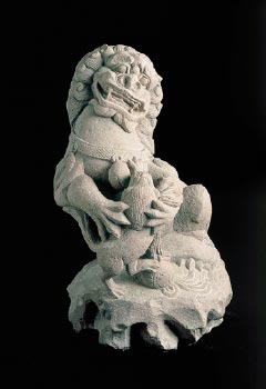 Cultural Property of Akaiwa City
Stone Komainu with Mouth Open (A Form)