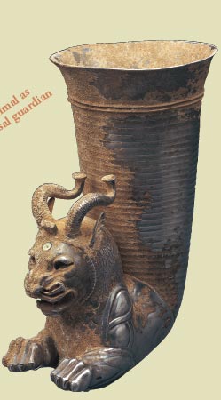 Lion-griffin rhyton

Sacred animal as universal guardian