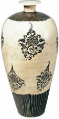 Vase with Peony Design