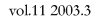 vol.11 2003.3