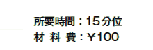 vԁF15
ޗF100